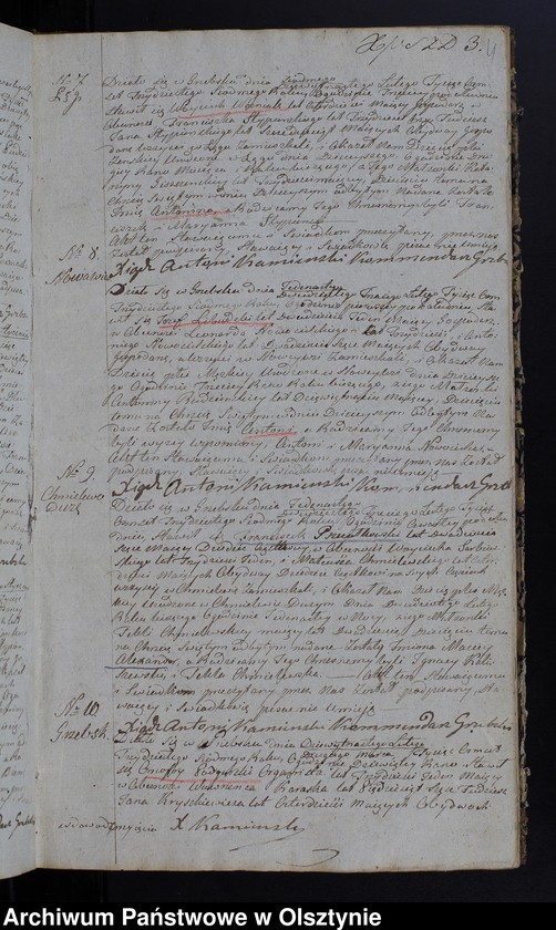 image.from.unit.number "Parafija Grzebska Duplikat Akta Urodzenia, Zeyścia, Zaślubień z Roku 1837-go"