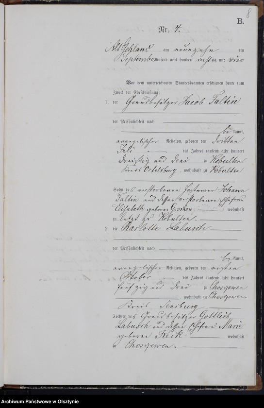 image.from.unit.number "Heiraths-Haupt-Register Nr 1 - 9"