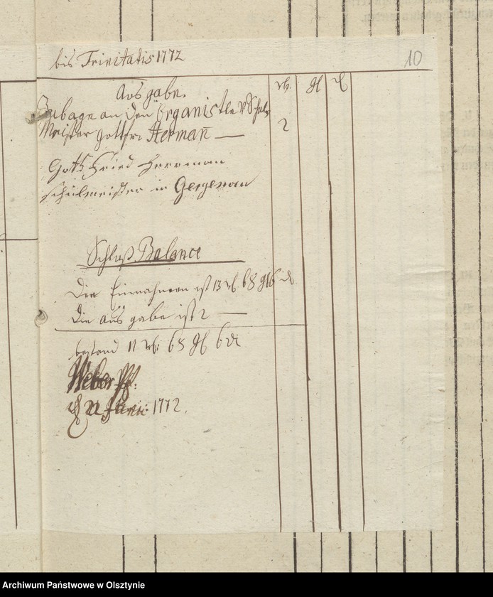 image.from.unit.number "Tabelle der Kirch- und Land-Schulen des Kirchspiel Georgenau"