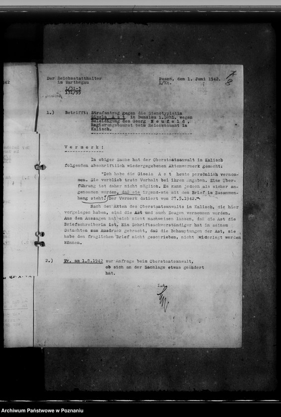 Obraz 12 z jednostki "Dienststrafgericht und Strafanträge gegen Angestellte"