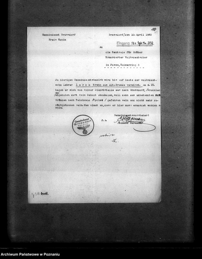 Obraz 15 z jednostki "Amtliche Meldungen Kreis Konin"