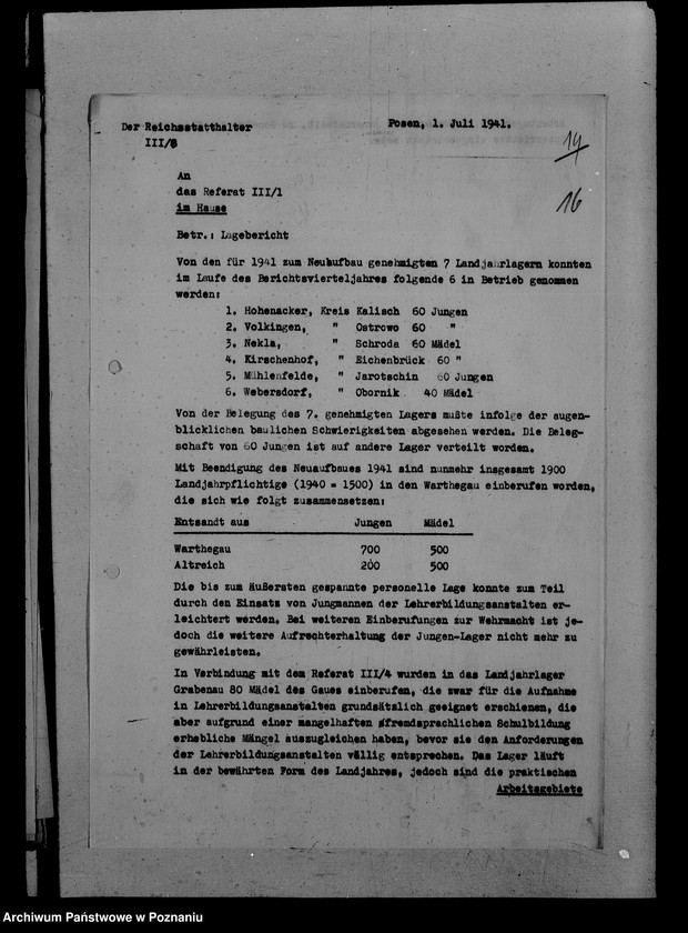 Obraz 20 z jednostki "Eigene Berichte"