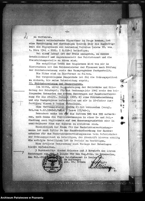 Obraz 7 z jednostki "Neubau - Polizeikaserne Leslau"