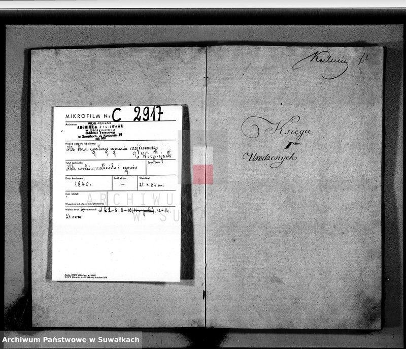 image.from.unit.number "Księga Duplikat Aktow Urodzonych, Zaślubionych i Zeszłych wyznania Mojżeszowego Okręgu Wiejsieie na rok 1840 sporządzona"
