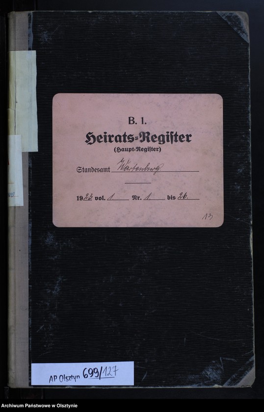 image.from.unit.number "Heirats-Haupt-Register Nr 1 - 26"