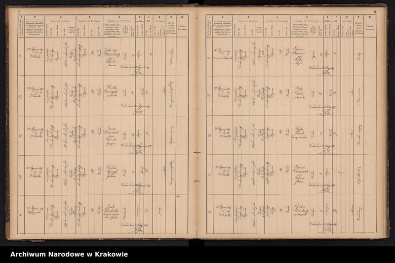 image.from.unit.number "Księga obejmująca wpisy wypadków śmierci Izraelitów w okręgu metrykalnym Krakowskim na rok 1891"
