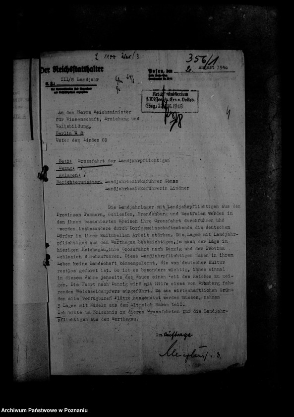 Obraz 8 z jednostki "Arbeitspläne im Landjahrlager"