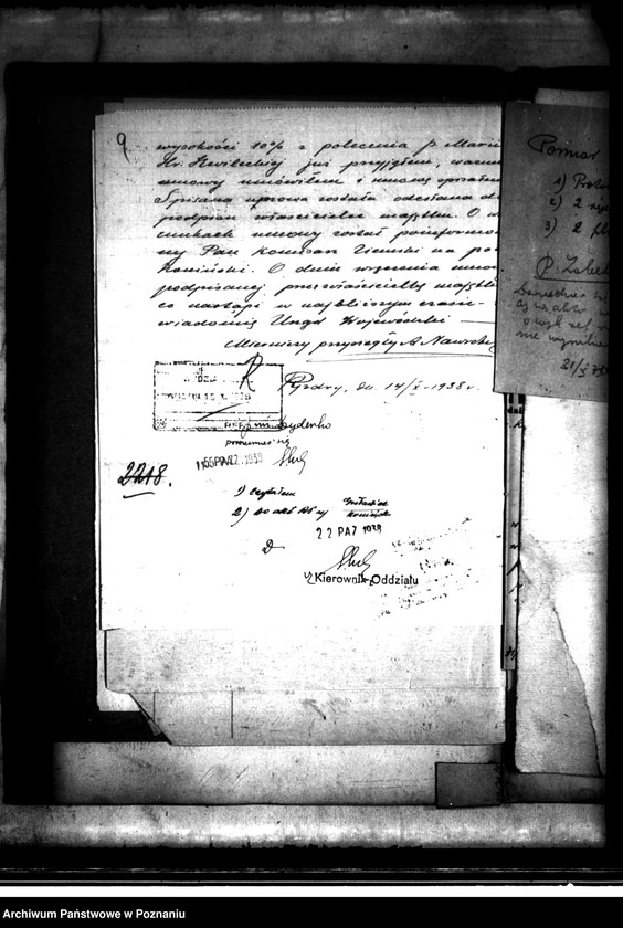 image.from.unit.number "Postępowanie techniczne przy parcelacji majątku Gosławice powiatu konińskiego"