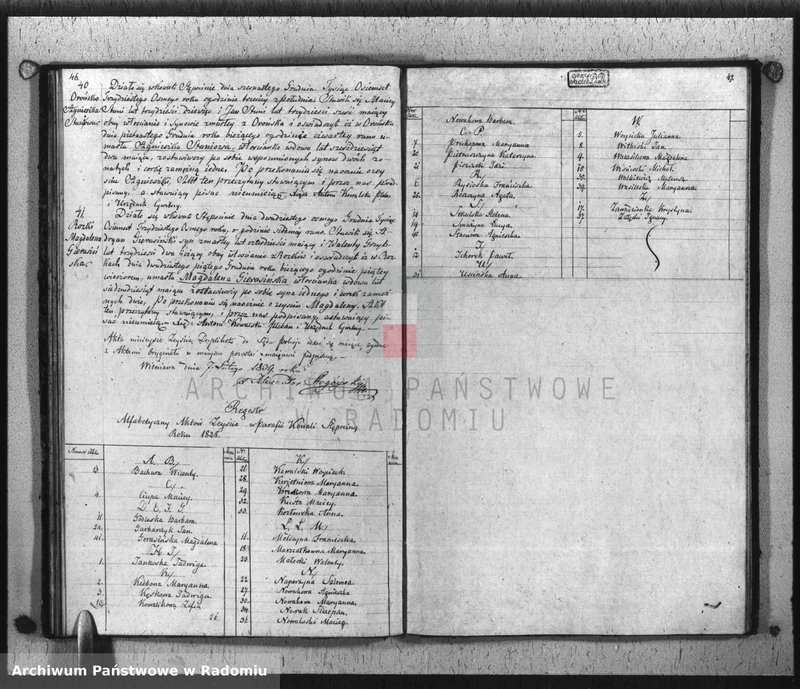 image.from.unit.number "Dupplikat Akt Religiyno- Cywilnych Urodzenia, Zaślubienia i Zeyścia parafii Kowali Stępociny Roku 1838"