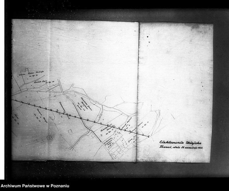 Obraz 10 z jednostki "Podanie o zatwierdzenie planu linii elektrycznej o wysokim napięciu z Mosiny do Śremu Elektrownia Miejska w Poznaniu"