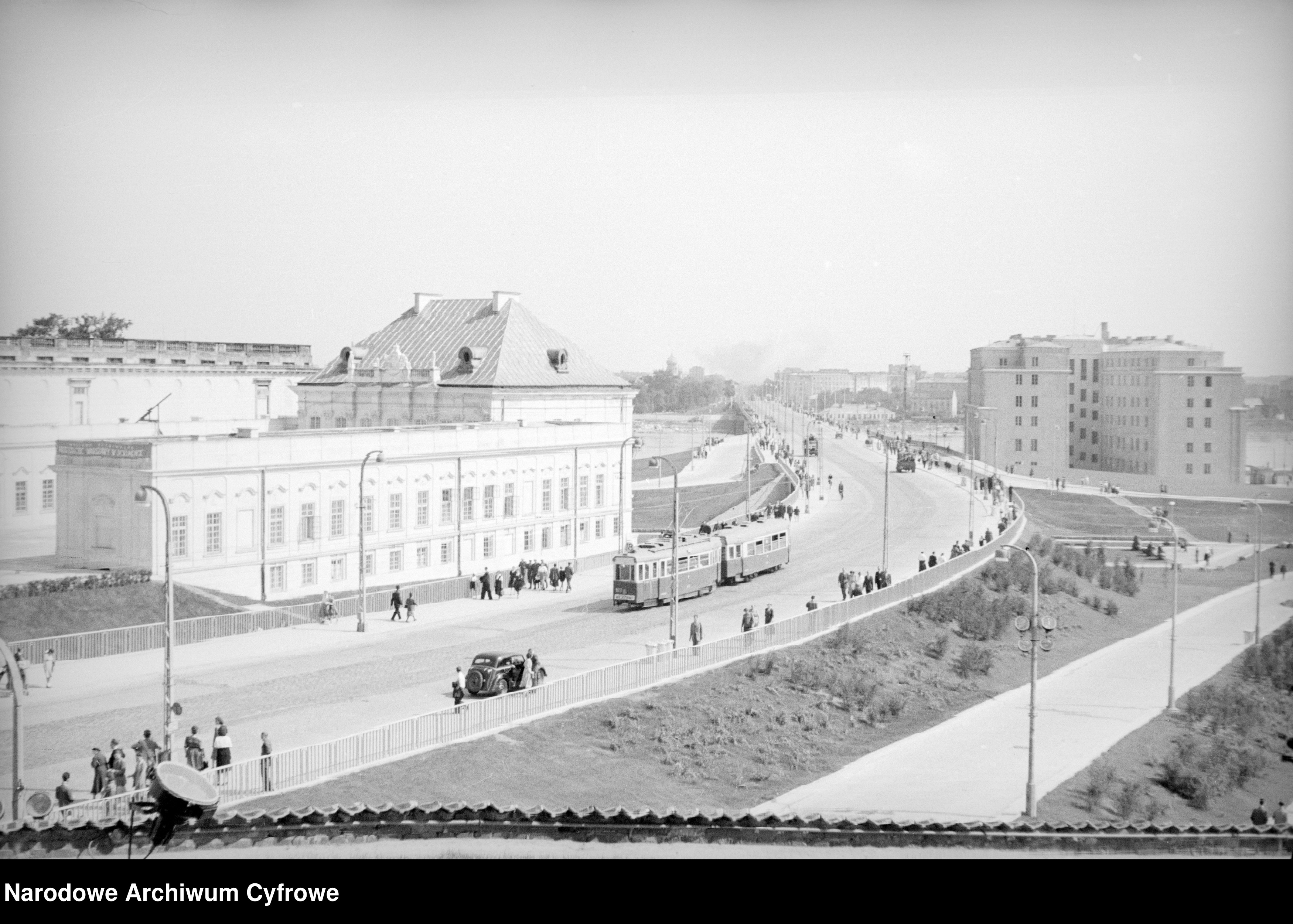 Skan z jednostki: Trasa W-Z w Warszawie po ukończeniu budowy
