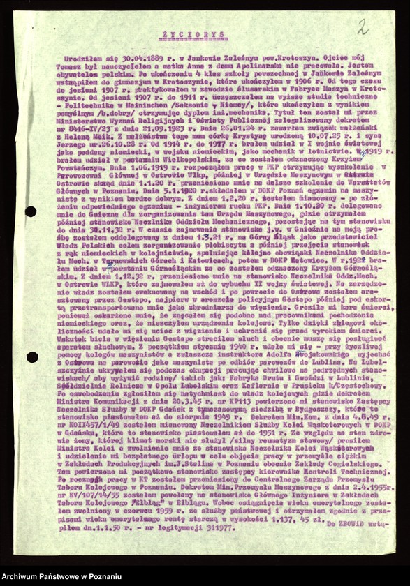 Obraz 11 z jednostki "Życiorys i wspomnienia inż. Stanisława Matuszewskiego powstańca wielkopolskiego i śląskiego."