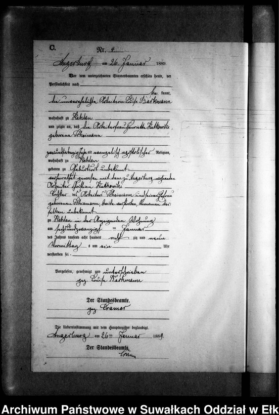 image.from.unit.number "Sterbe-Neben-Register des Preussischen Standes-Amtes Kehlen Kreis Angerburg"