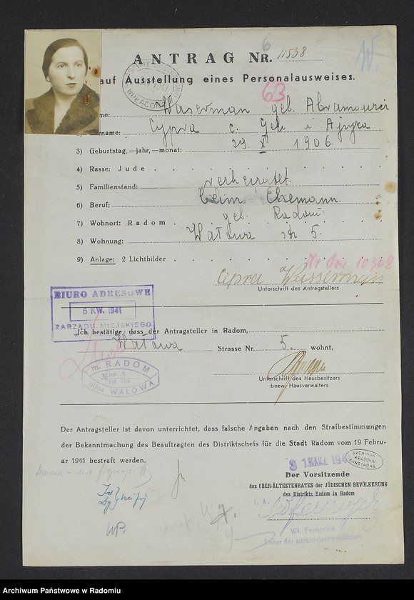 image.from.unit.number "[Wnioski o wydanie dowodów osobistych oraz nie odebrane dowody Waserman - Wielgowolska]"