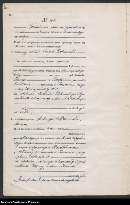 image.from.unit.number "Księga miejscowa małżeństw tom II [Rejestr główny małżeństw]"