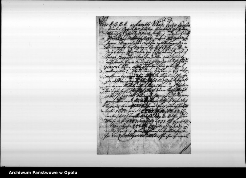 Obraz 3 z jednostki "Kopia obligacji ziemskiej sum depozytowych pobranych w 1691 roku przez miejską władzę fiskalną w Opolu."