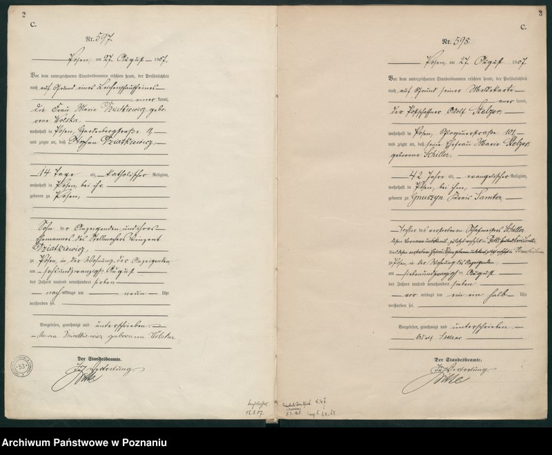 Obraz 4 z jednostki "Księga miejscowa zgonów tom II [Rejestr główny zgonów]"