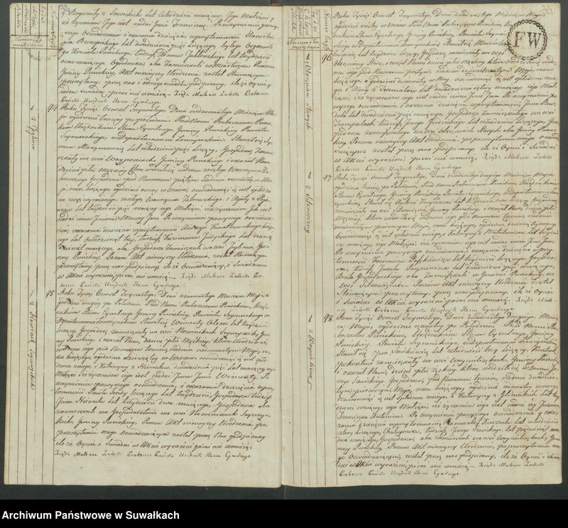 image.from.unit.number "Akta urodzonych gminy puńskiey od 1-go stycznia do dnia ostatniego grudnia 1813 roku."