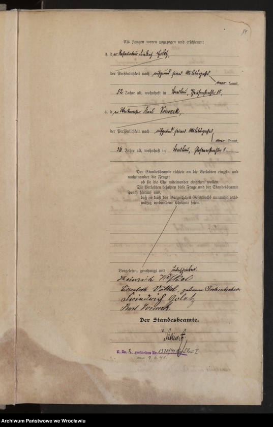 image.from.unit.number "Heiraths-Haupt-Register Breslau II 1910 Band 3"