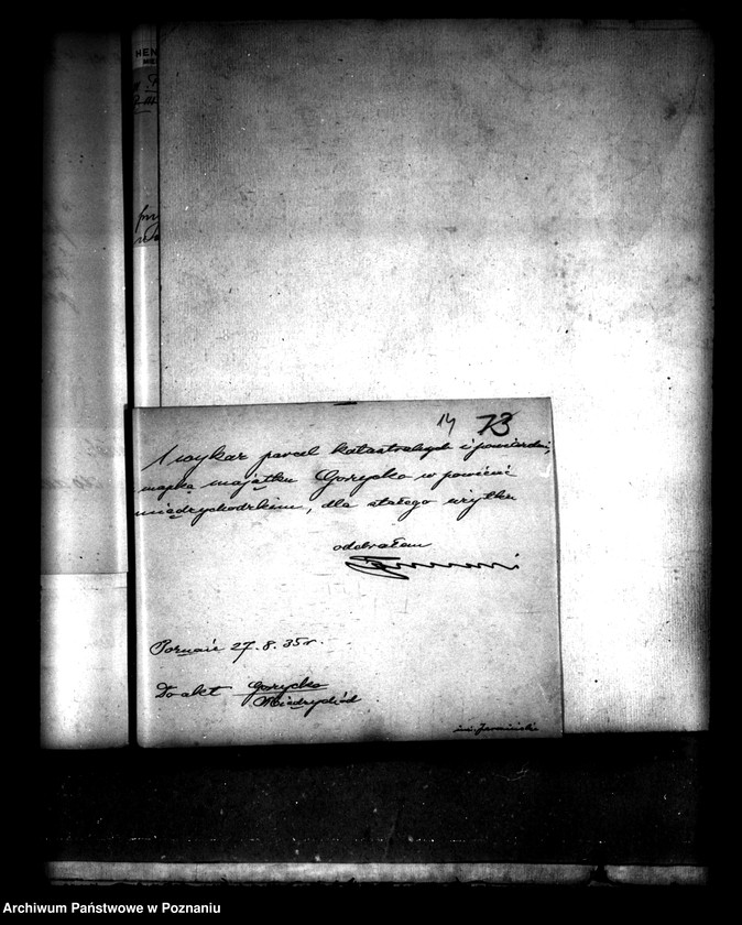 Obraz 18 z jednostki "Przymusowy wykup majątku Gorzycko-Stare powiatu międzychodzkiego"