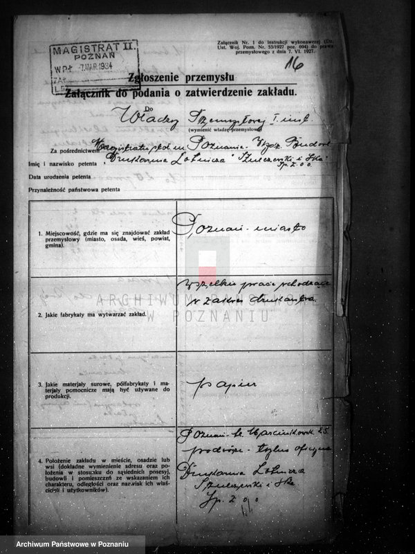 Obraz 20 z jednostki "Zatwierdzenie Drukarni Lotniczej przy Al.. Marcinkowskiego 25"