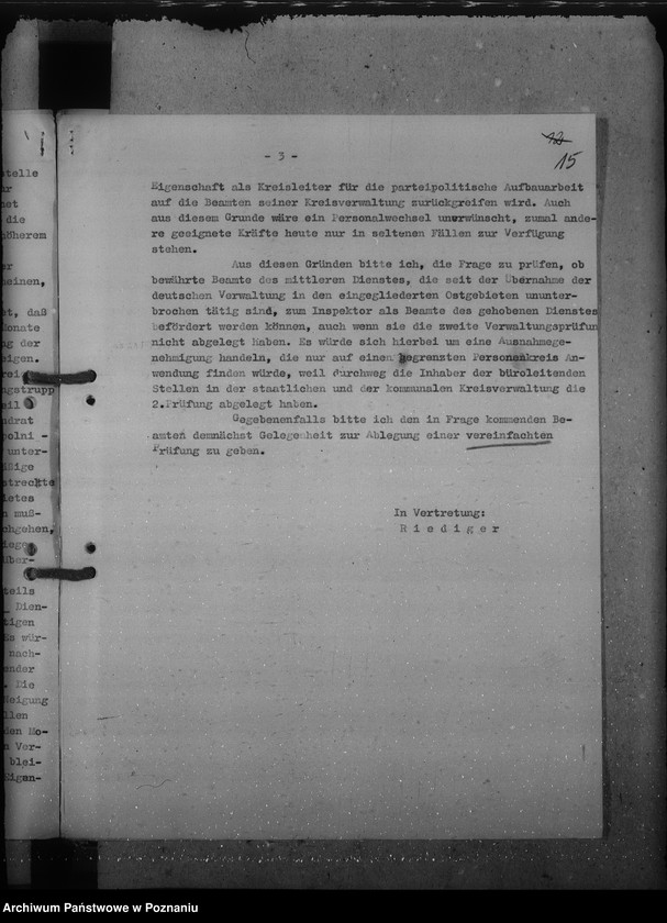 Obraz 19 z jednostki "Besoldung - und Beförderungssachen der Beamten und Angestellten"