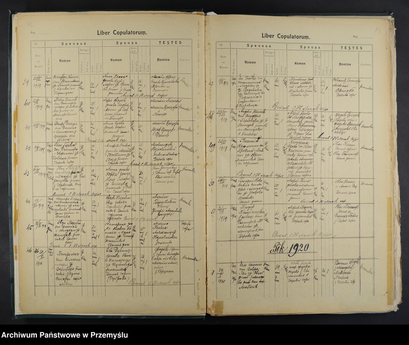 Obraz 10 z jednostki "Księga małżeństw i zgonów"