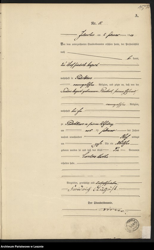 Obraz 18 z jednostki "[Księga urodzeń]"