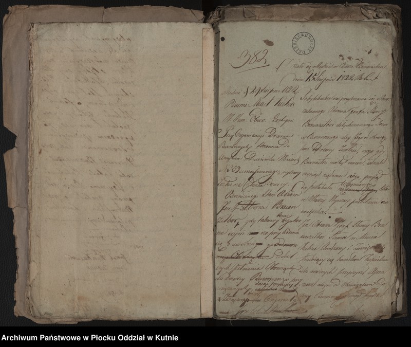 image.from.unit.number "Akta Magistratu miasta Kutna tyczące się Elekcji i Aprobacji Starszych Rabinów i Urzędników Kahalnych Dozorów Bożniczych"