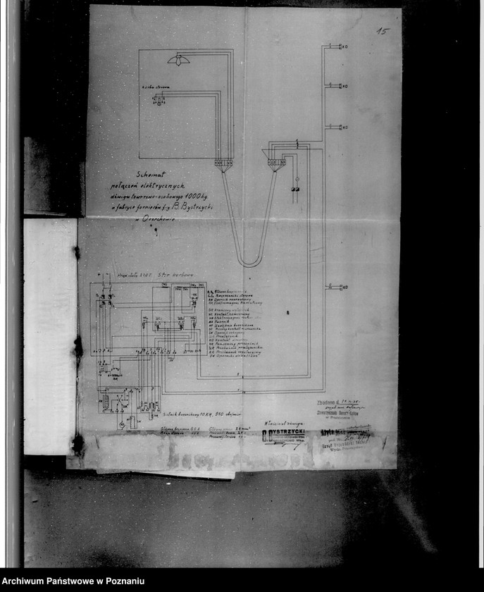 Obraz 19 z jednostki "Zatwierdzenie zakładu przemysłowego /urządzenia dźwigu/ Bystrzyckiego w Orzechowie Zjednoczone Fabryki Przeróbki Drzewa"
