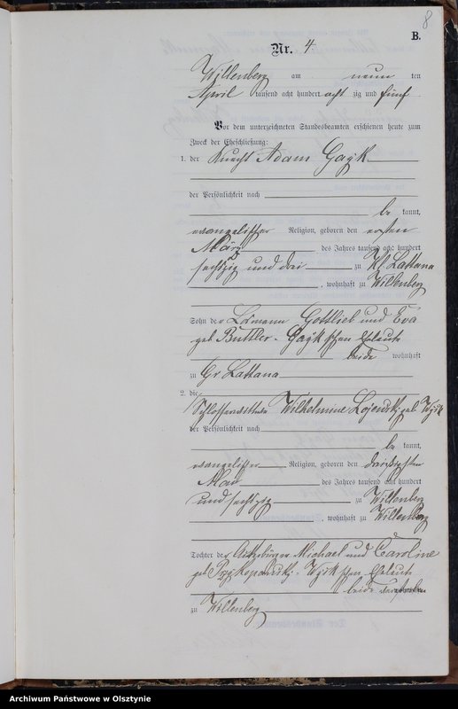 image.from.unit.number "Heiraths-Neben-Register Nr 1 - 23"