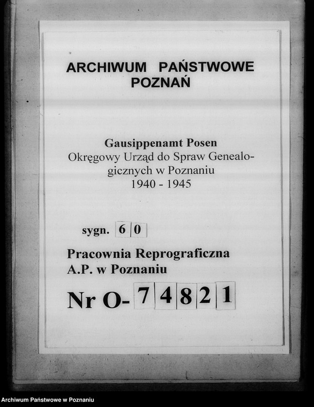 Obraz 1 z jednostki "Sammelakten zum Geburtenbuch [zgłoszenia urządzeń]"