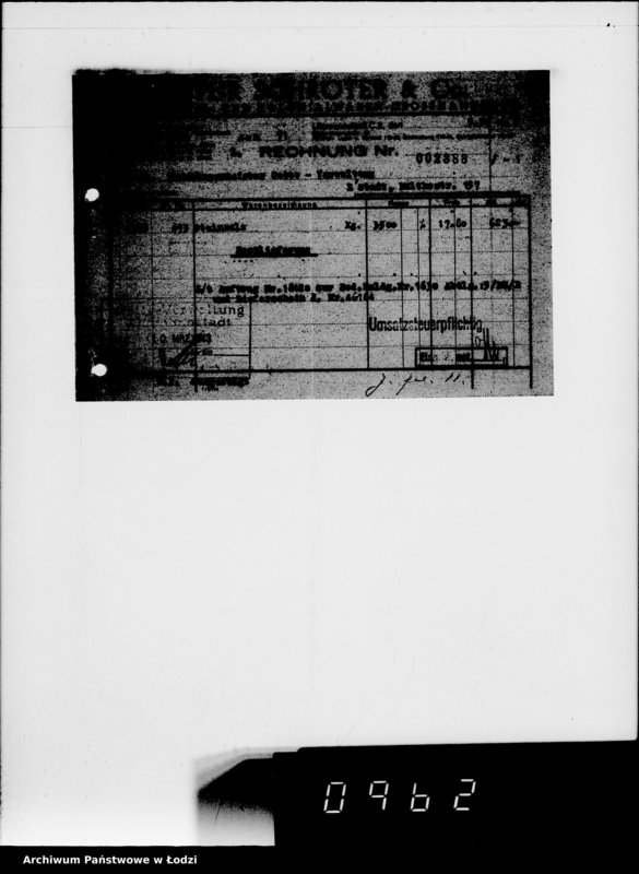 Obraz 11 z jednostki "Lebensmitteleinkauf. Aufträge, [Lieferscheinen und Rechnungen] 18371-18420. [Dostawa artykułów pierwszej potrzeby do Getta]"