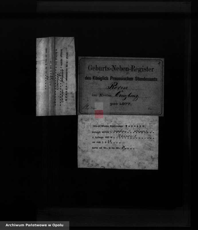 image.from.unit.number "Geburts-Neben-Register Standesamts Rosen pro 1877"