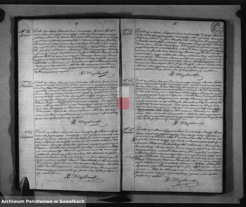 Obraz 5 z jednostki "Księga Duplikat do zapisywania Aktów Urodzonych, Zaślubionych i Zmarłych na rok 1859-ty z Parafii Filipowskiej"