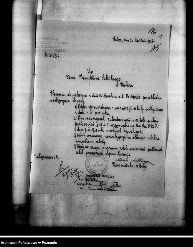 Obraz 19 z jednostki "Prywatna Szkoła Powszechna M. Szoltzowej w Kaliszu"