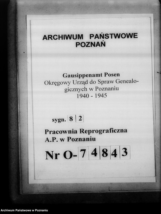 Obraz 1 z jednostki "Schriftwechsel mit den Amtsgerichten [korespondencja w sprawie ksiąg kościelnych, nazwy powiatów od A - L]"