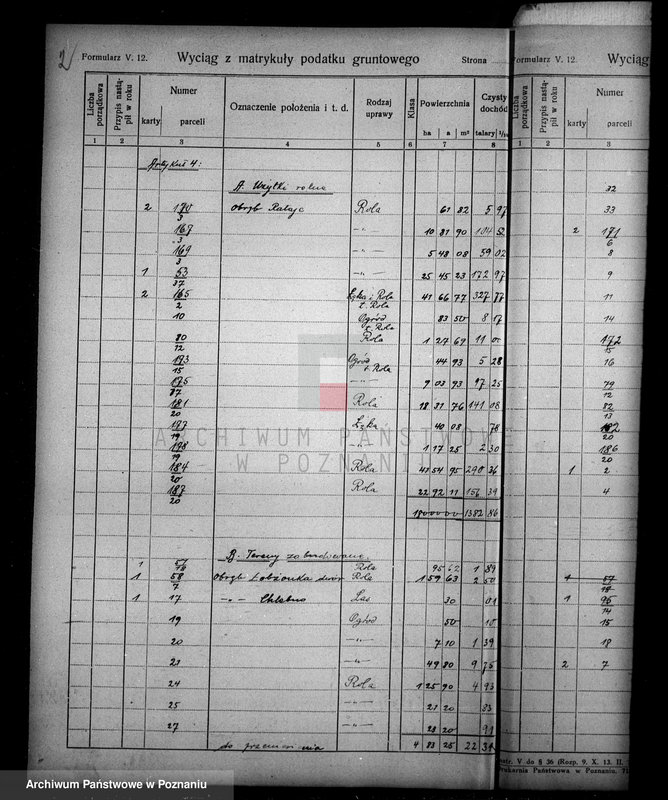 Obraz 6 z jednostki "Rejestr wyłączeń z art. 4 i 5 ustawy o wykonaniu reformy rolnej majątku Łobżenica powiatu wyrzyskiego"