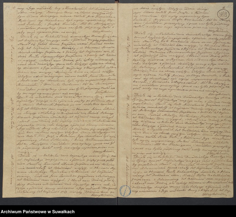 image.from.unit.number "Duplikat Aktów Urodzonych Zaślubionych i Umarłych w Parafii Kaletnickiey Roku 1832"