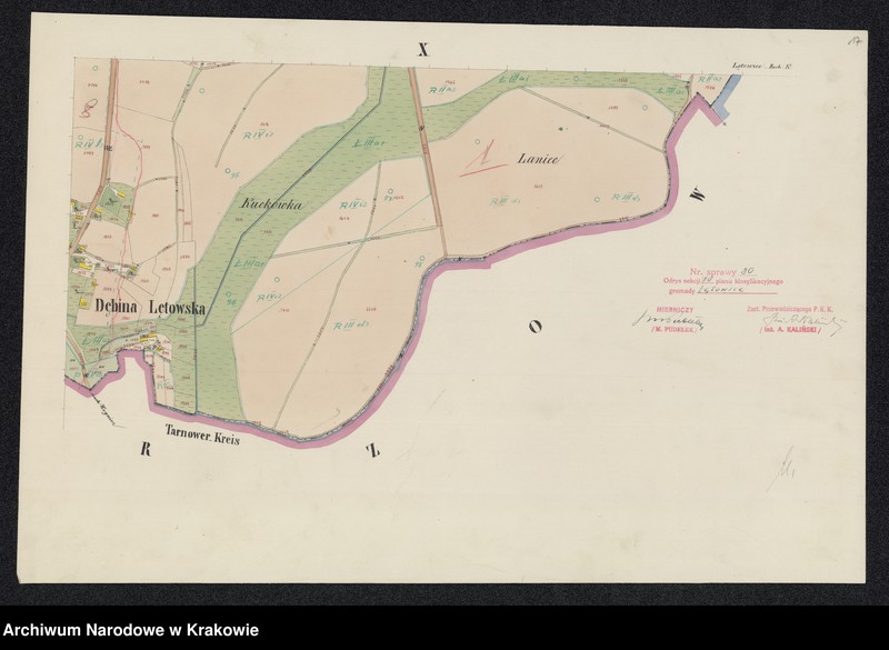 image.from.unit.number "Łętowice sammt der Ortschaft Dębina Łętowska in Galizien Bochnier Kreis Bezirk Radlow [Radłów]"