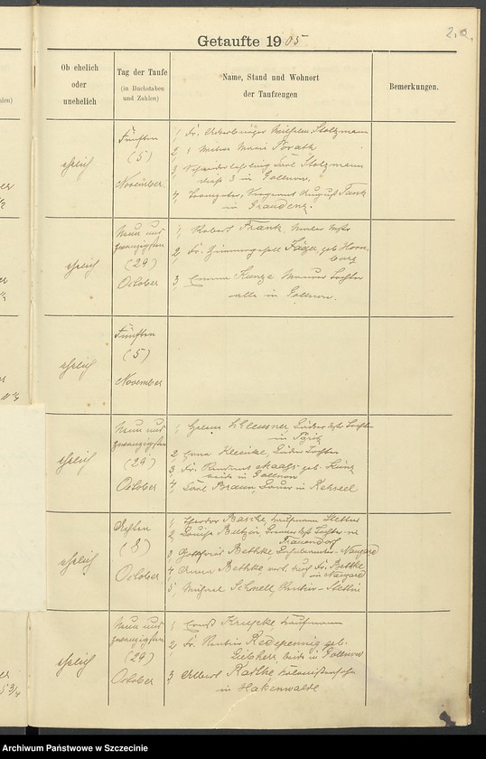 image.from.unit.number "Taufregister Gollnow. St. Katharinen-Kirchengemeinde."