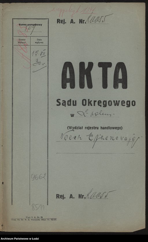 Obraz 2 z jednostki "Nocek Ejzencwajg- drobna sprzedaż towarów manaufaktury bawełnianej"