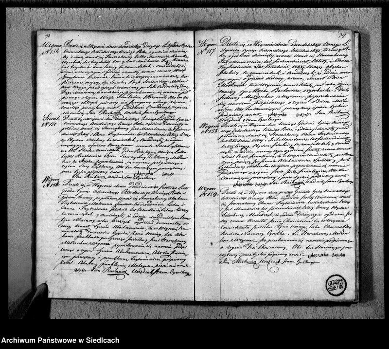 Obraz 20 z jednostki "Akta urodzeń, małżeństw, zgonów"