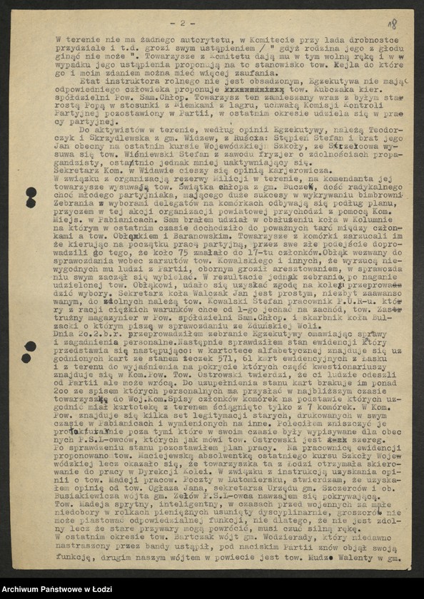 Obraz 19 z jednostki "Sprawozdania instruktorów [Wydziału] z pobytu w terenie"