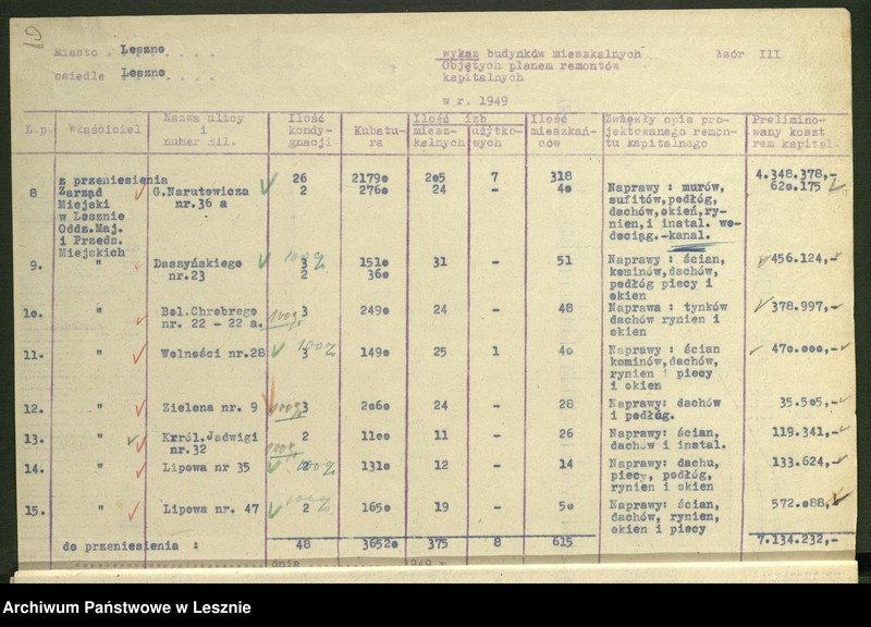Obraz 11 z jednostki "[Sprawy dotacji na remonty domów]"