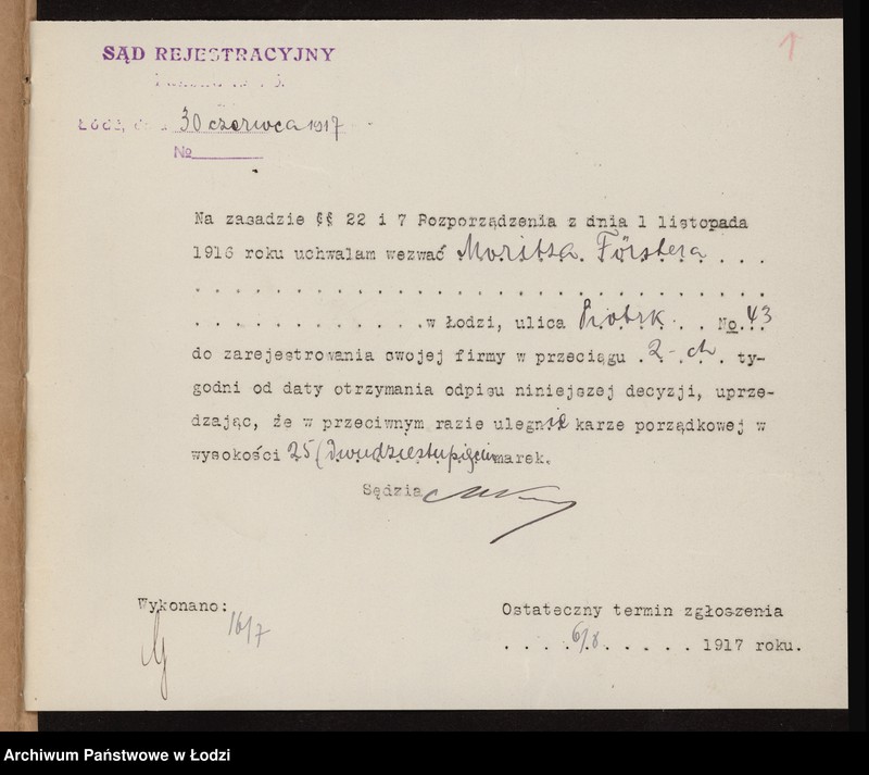 image.from.unit.number "Moritz Fürster - przedsiębiorstwo handlowe"