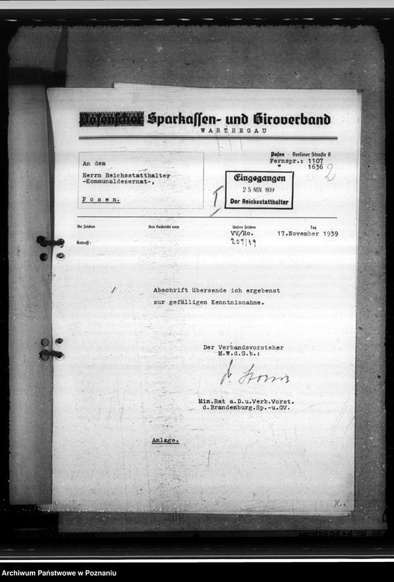 Obraz 5 z jednostki "Sparkassen und Giroverband Wartheland"
