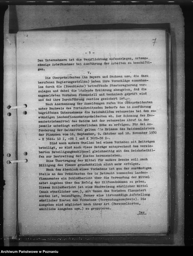 Obraz 11 z jednostki "Zarządzenia i sprawozdania w sprawie wykorzystania kredytów na umocnienie niemczyzny nad granicami państwa"