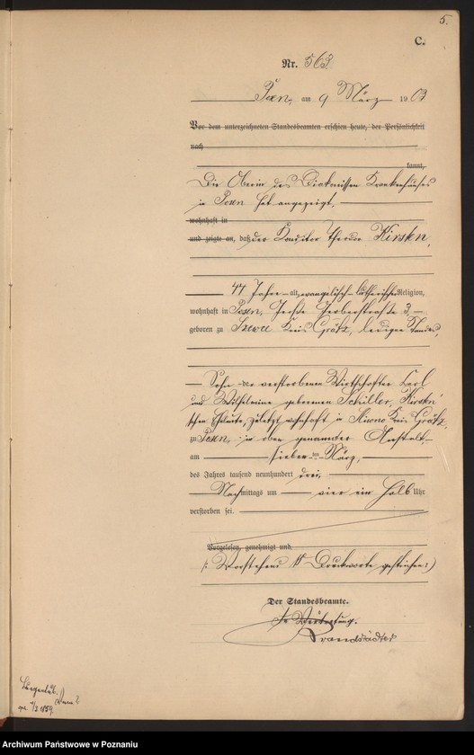 Obraz 8 z jednostki "Księga zgonów tom II"