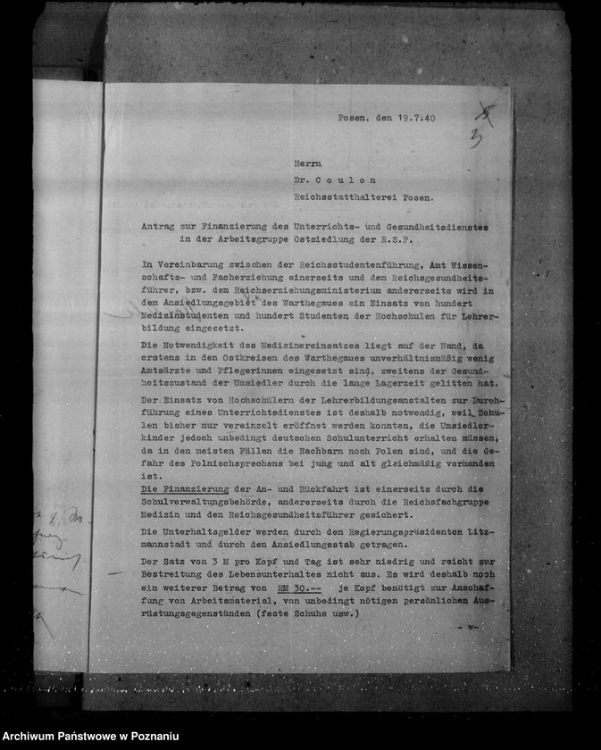 Obraz 7 z jednostki "Einsatz von Studenten für Volks - und grenzpolitische Warthegau"